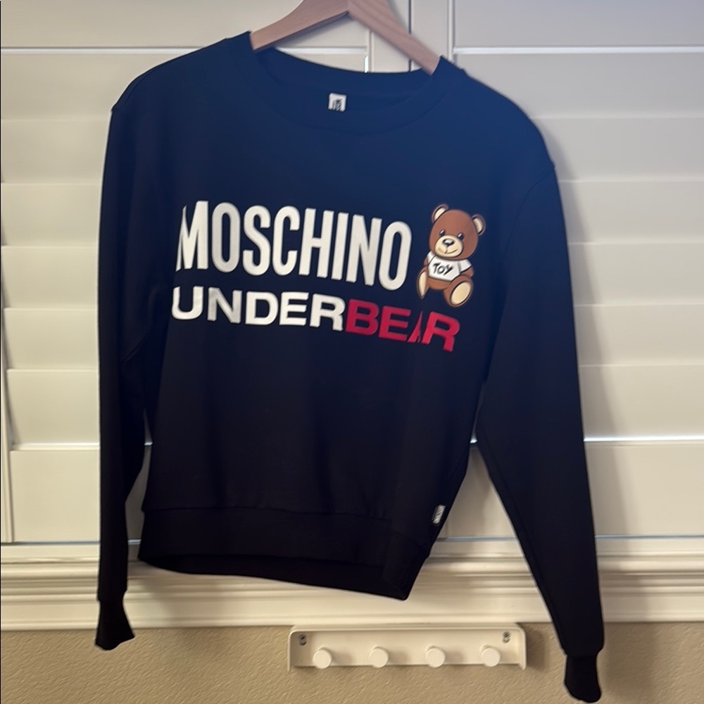 Moschino Black Sweater With Bear Design